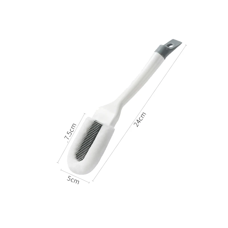 Щетки для обуви с двойной головкой Нескользящие щетки длинной ручкой чистки