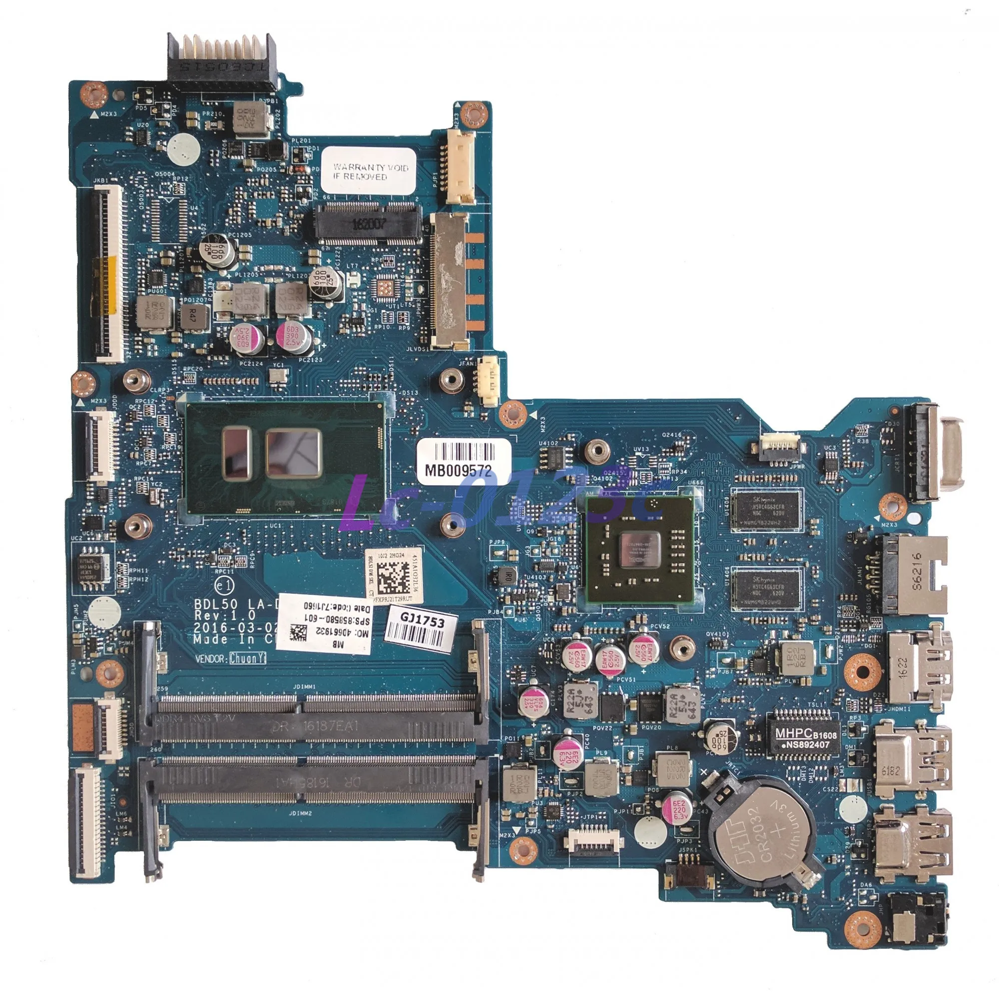Fulcol для hp 245 G5 Материнская плата ноутбука W/I5-6200U Процессор W/R5M1-30 2 Гб GPU BDL50 LA-D704P