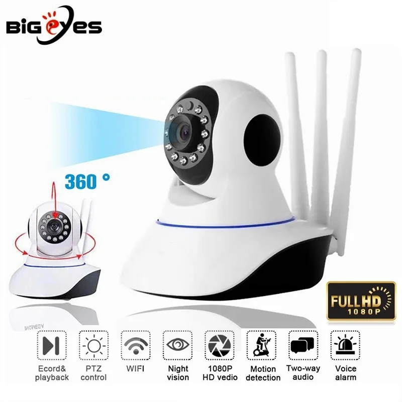 Online Yoosee cámara IP WiFi PTZ CCTV, 1080P, inalámbrica, IR, visión nocturna, Monitor de bebé, cámara domo interior