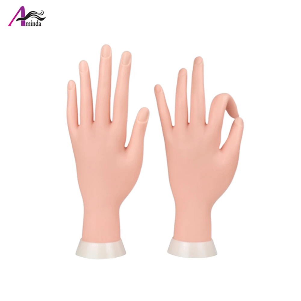 1Pc Flexible Plastic Mannequin Hand For Display Multi-function Soft Hand Mannequin For Gloves Jewelry Finger Covers Nails Show