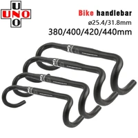 uno bent bar bicycle handlebar 25 431 8mm aluminum alloy racing road bike handlebar 380400420440mm for bicycle accessories