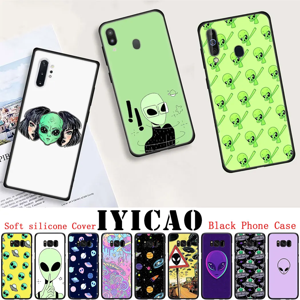 Мягкий силиконовый чехол для Samsung Note 8 9 S6 S7 Edge S8 S10 10 Plus S10E черный телефона с милым