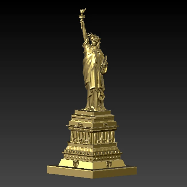 3D модель для ЧПУ резная фигурная скульптурная машина в формате STL-Статуя Свободы |