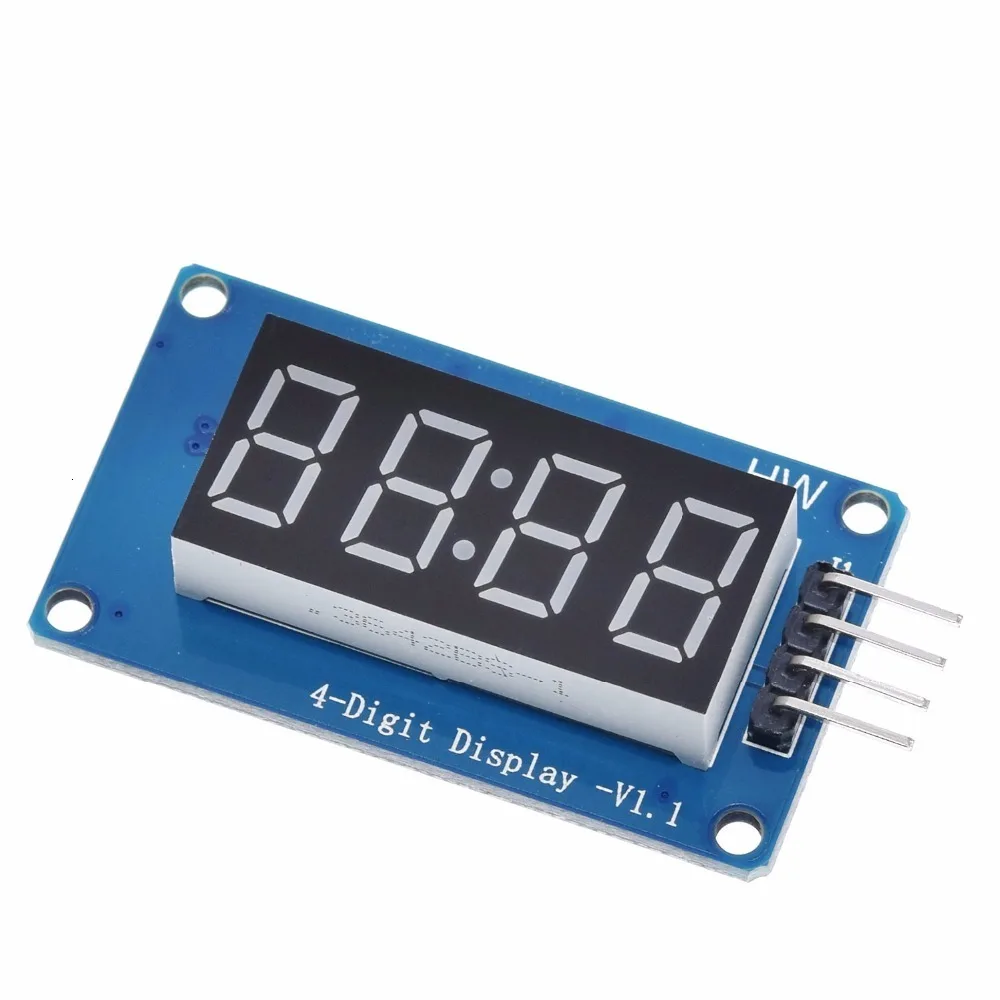 Модуль светодиодного дисплея TM1637 для Arduino 7 сегментов 4 бита 1 5-дюймовые часы