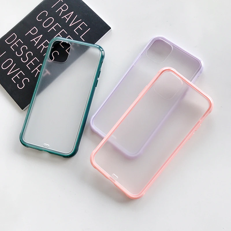 Fashion Transparent Scrub Case For iPhone XR 11 Pro XS Max X Matte Cover iphone 7 8 6 S 6S Plus 7Plus | Мобильные телефоны и