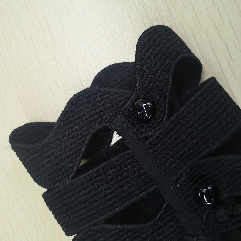 Шифоновый костюм с длинным рукавом белого и черного цвета элегантные женские