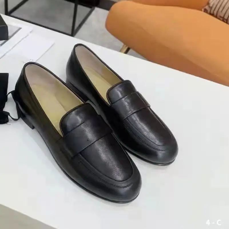 

Women's leather flat shoes, fashion ladies loafers
