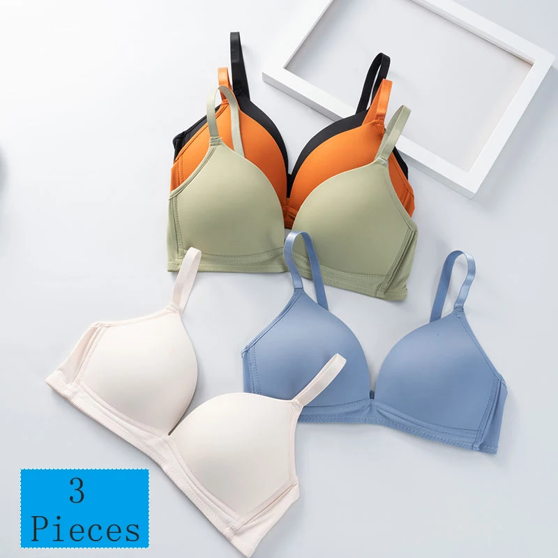 

Бюстгальтер женский бесшовный, пуш-ап, 3 шт.