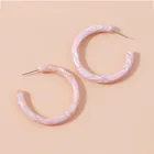 Новые модные красочные акриловые большие серьги-кольца VG 6YM для женщин, C-образные белые серьги, женские серьги для вечевечерние и свиданий, ювелирные изделия 2021