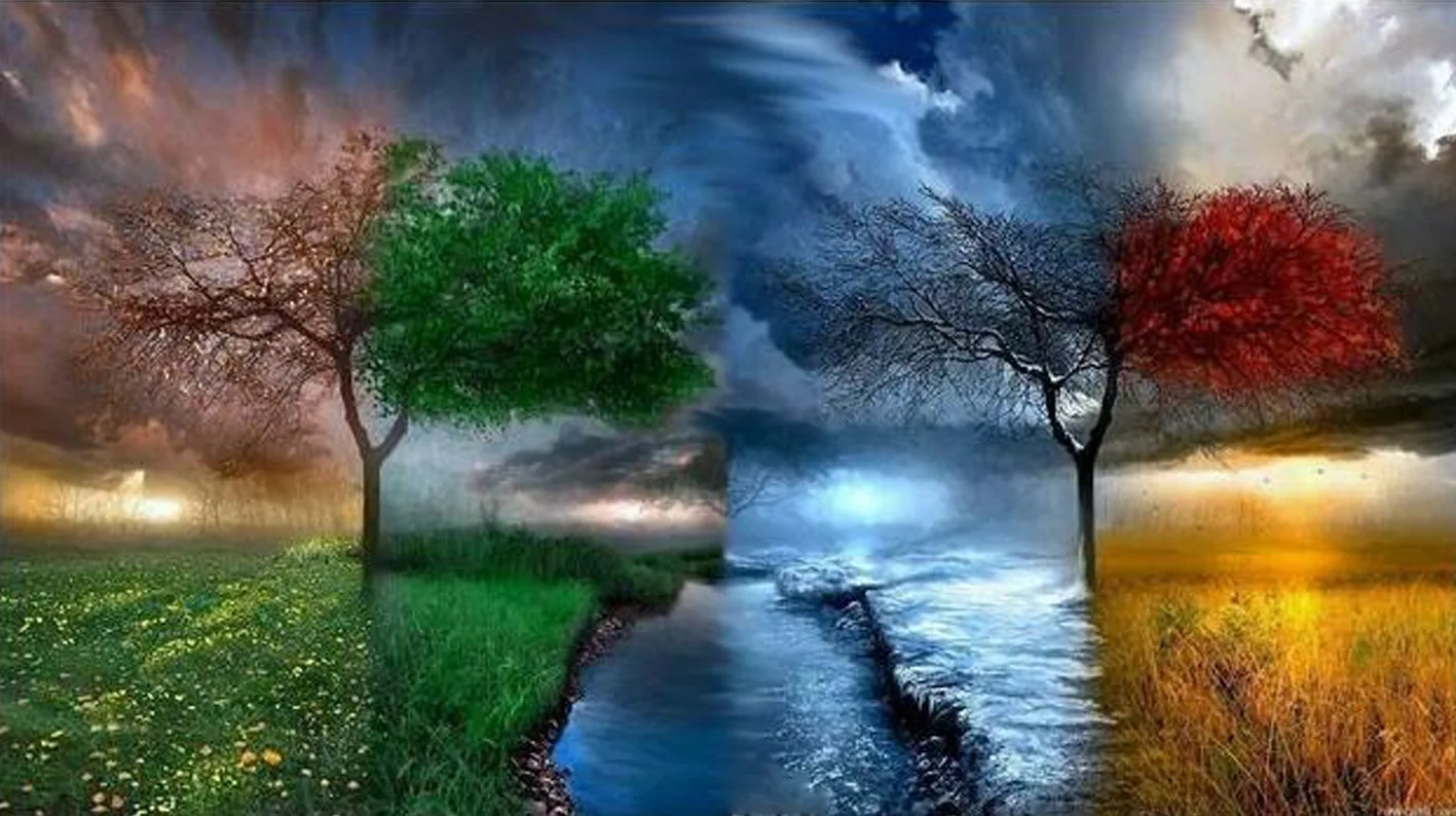 Четыре сезона дерево Алмазная картина аксессуары бриллиантовый рисунок