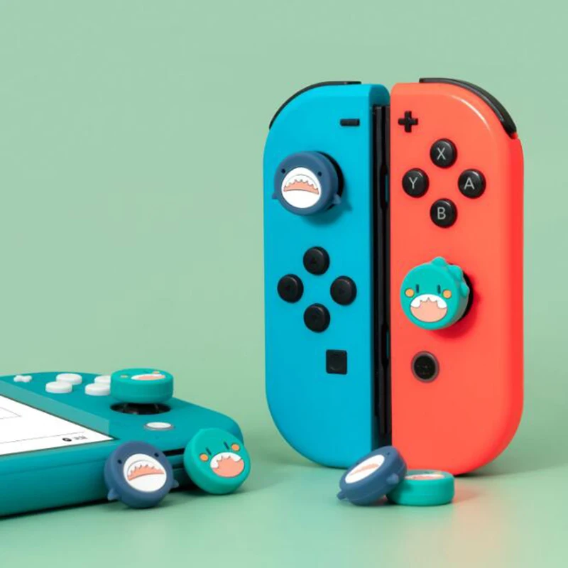 

Cartoon Ghost Soft Thumb Stick Grip Cap Joystick Protective Cover For Nintendo Switch NS Lite Joy-con Controller Thumbstick Case
