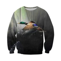 3d all over printed duck art sweatshirts men fashion hoodies unisex casual zip hoodies dwy019