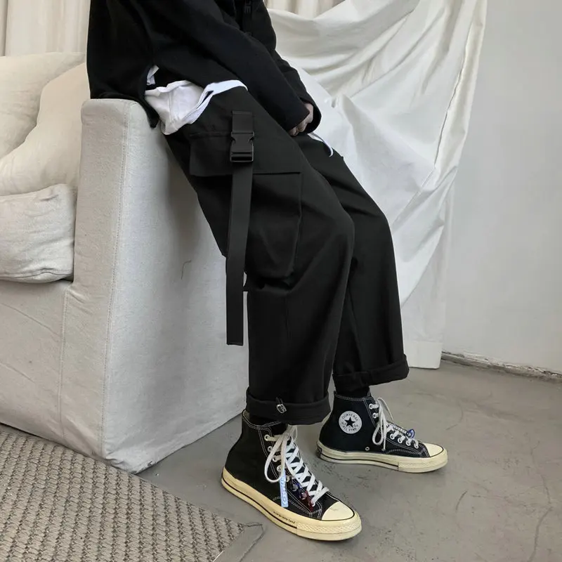 Уличная мода однотонные мужские брюки для бега хип хоп женские повседневные