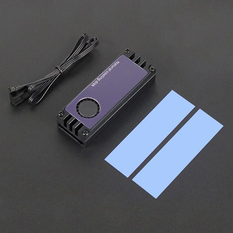 

2 Pcs M2 Ssd Heat Sink Heat Sink Temperature Oled Digital Display M.2 2280 Nvme Ssd Solid State Drive Heat Sink