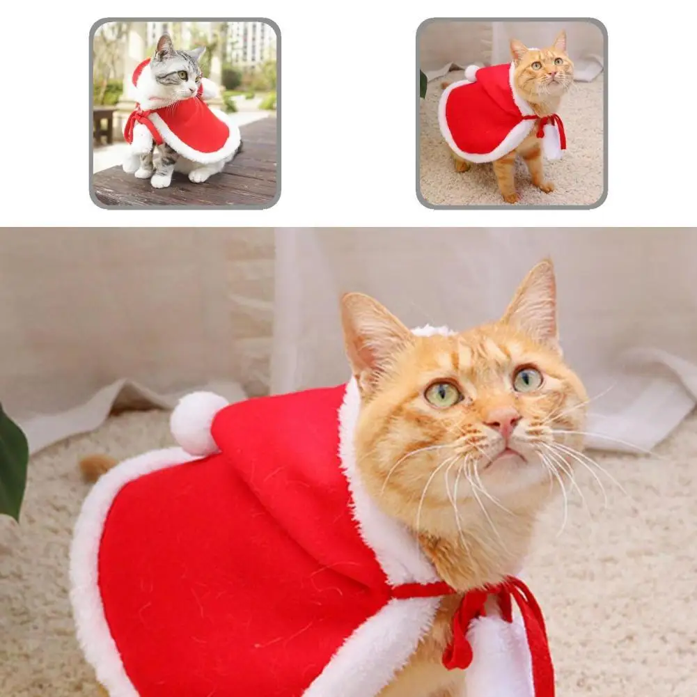 

Durable Pet Clothes Minimalist Comfortable Pet Cats Hooded Cloak Costume Pet Apparel Pet Cape