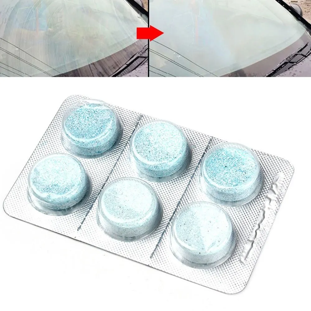 

New Car Solid Wiper Fine Auto Window Cleaning Windshield Glass Cleaner 6 pcs