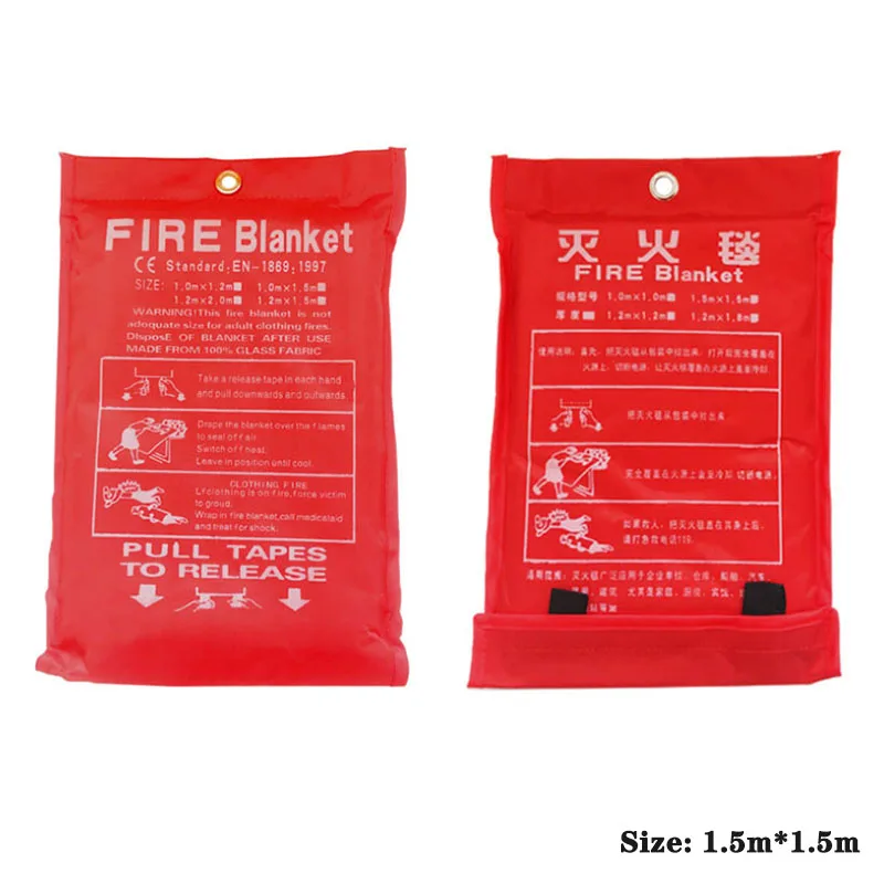 

Противопожарное одеяло 1,5 м, противопожарное одеяло, противопожарное одеяло для выживания, противопожарное одеяло