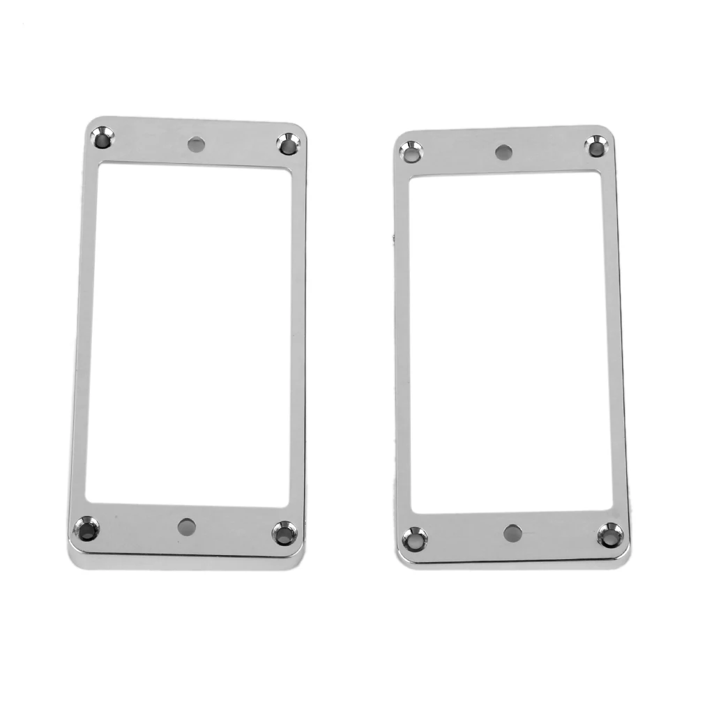 

Pair Humbucker Bridge/Neck Pickup Mounting Rings Frames For Electric Guitar