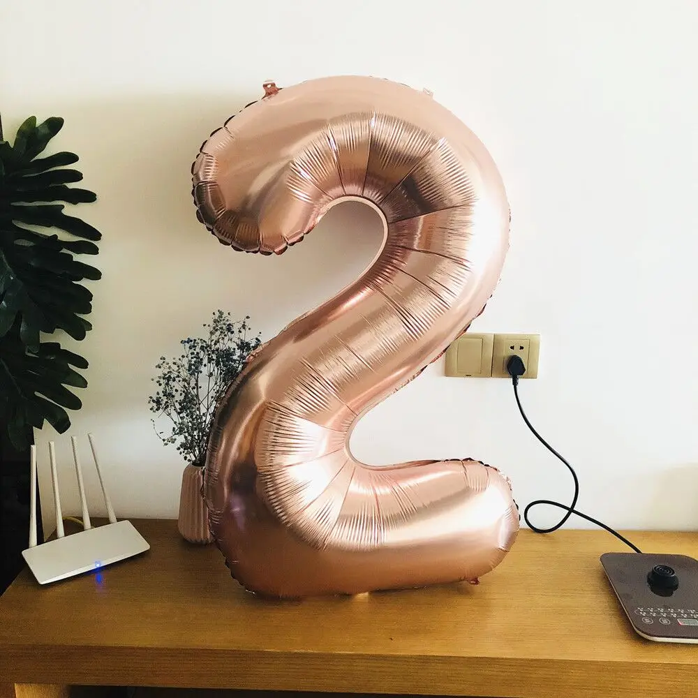 40 &quotрозовые синие фольга с цифрами гелиевые шары украшения для дня рождения