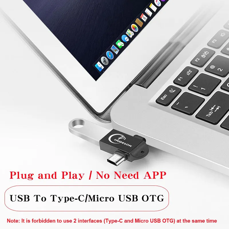 usb c otg адаптер 2 в 1 micro usb type c к usb 30 адаптер type c