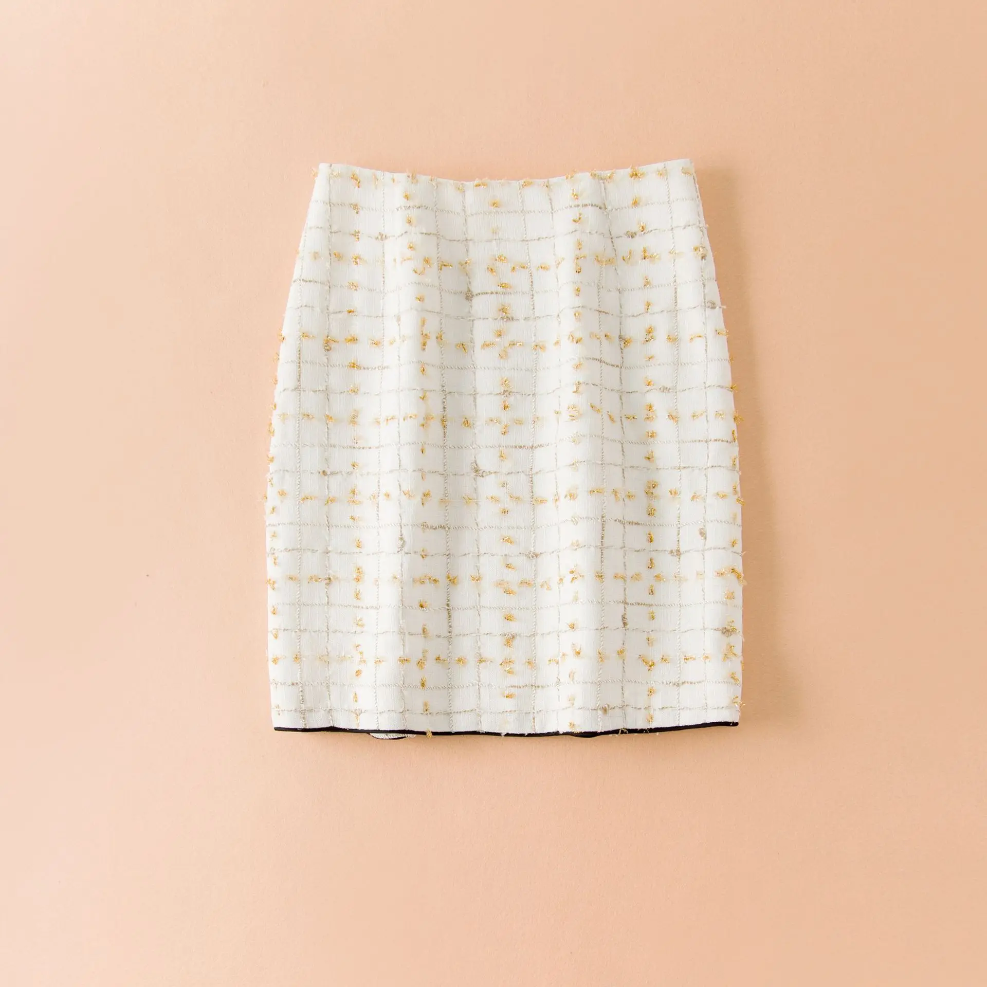 KoHuiJoo женский костюм из двух предметов Женская клетчатая твидовая куртка на