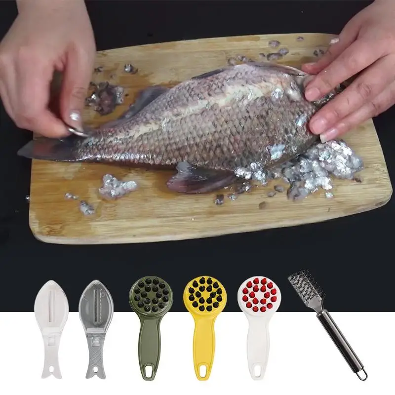 Быстрая рыбья кожа щетка соскабливание Рыбная чешуя терки быстрое удаление
