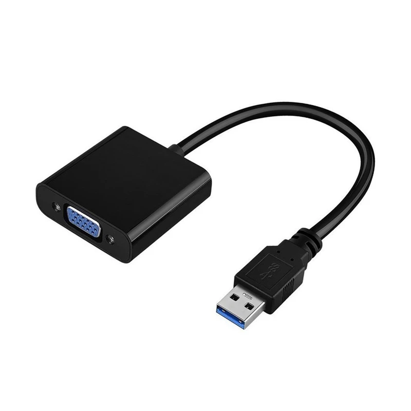 

Премиум-переходник с USB 3,0 на VGA, адаптер для внешней видеокарты Full HD с несколькими мониторами, поддержка адаптера USB на VGA