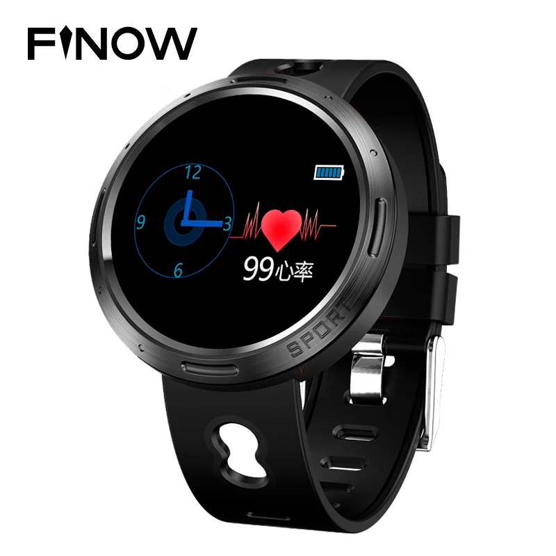 Смарт часы Finow DM58 Plus IP68 Водонепроницаемые с пульсометром и монитором кровяного