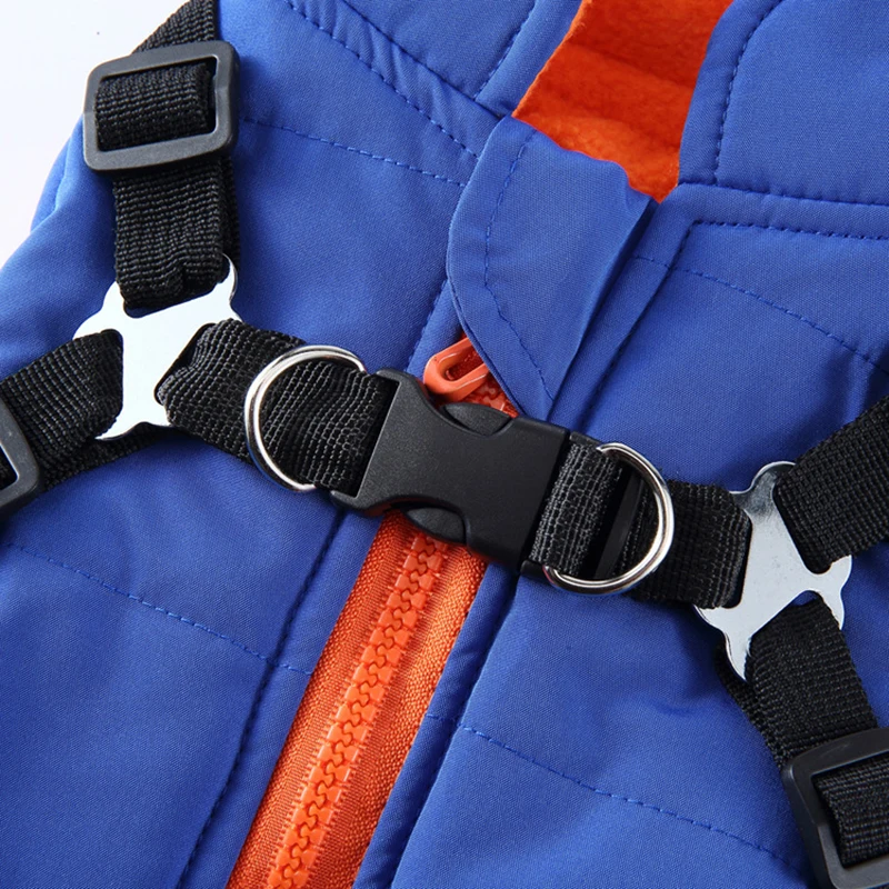 

Pet Jacket Autumn Winter Cold Weather Dog Vest with Traction Buckle for Small Dogs MJJ88