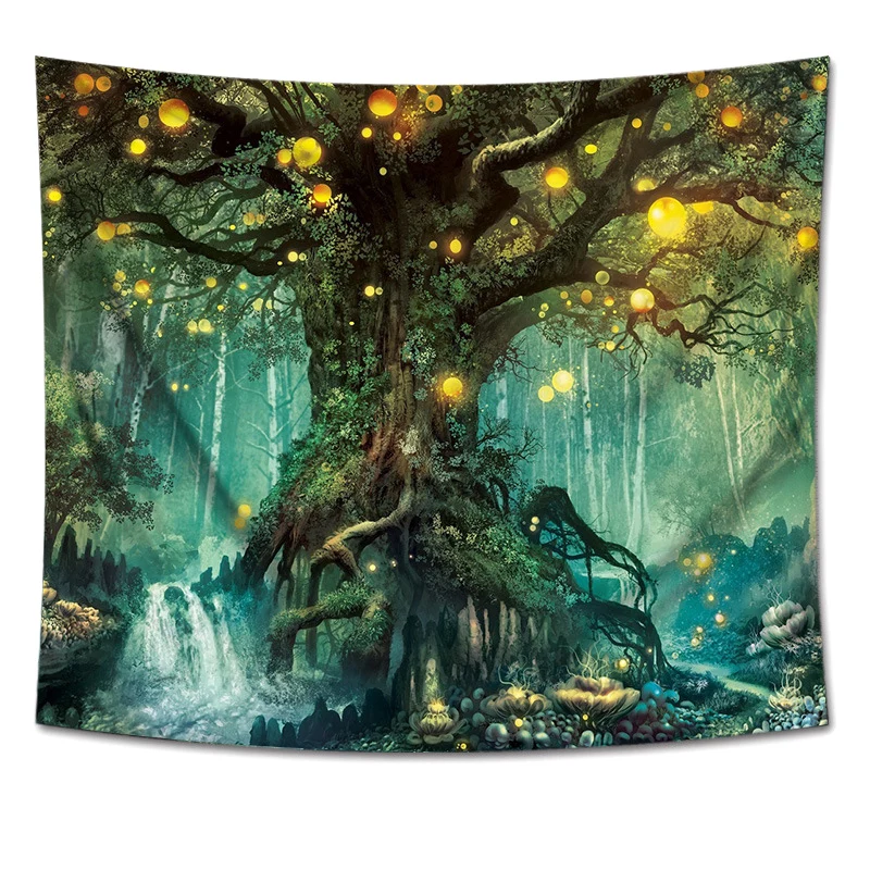 

Forest Tapestry 3D Tree Print As If BEING THERE! Wall Hanging Home Decor For Living Room Bedroom Kid Room