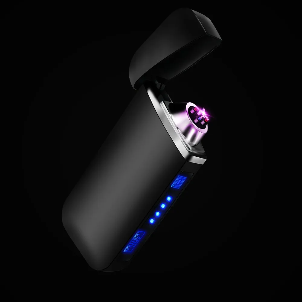 Электрическая зажигалка с подключением к USB светодиодный сенсорный экран