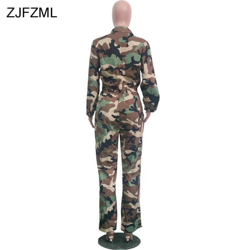 Женский камуфляжный комбинезон в стиле Харадзюку повседневный с отложным