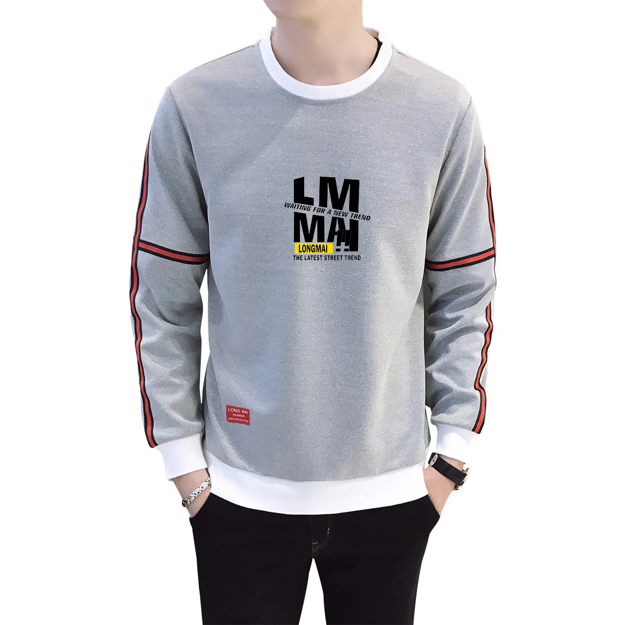 

of net red fall and winter of 2021 fashion brand men s clothing youth fitness sports long sleeve lovers wholesale