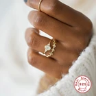 Автоклав 925 стерлингового серебра Изысканный мини циркон обручальные кольца для женщин; Цвет золотистый Цвет, хорошее ювелирное изделие, подарок anillos