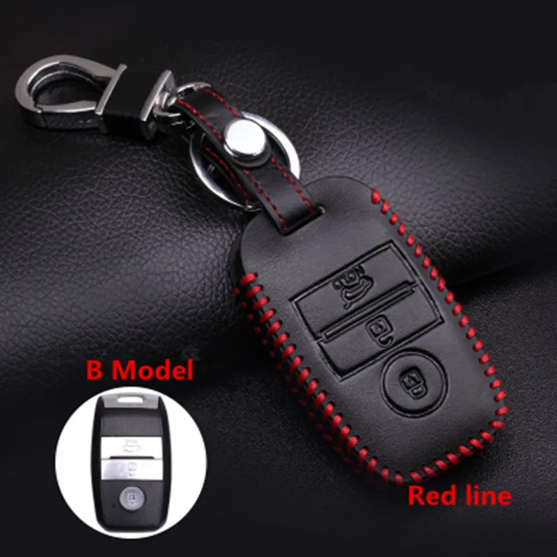 Чехол из натуральной кожи для автомобильных ключей чехол Kia KX3 KX5 K3S Rio Ceed Cerato Optima K5