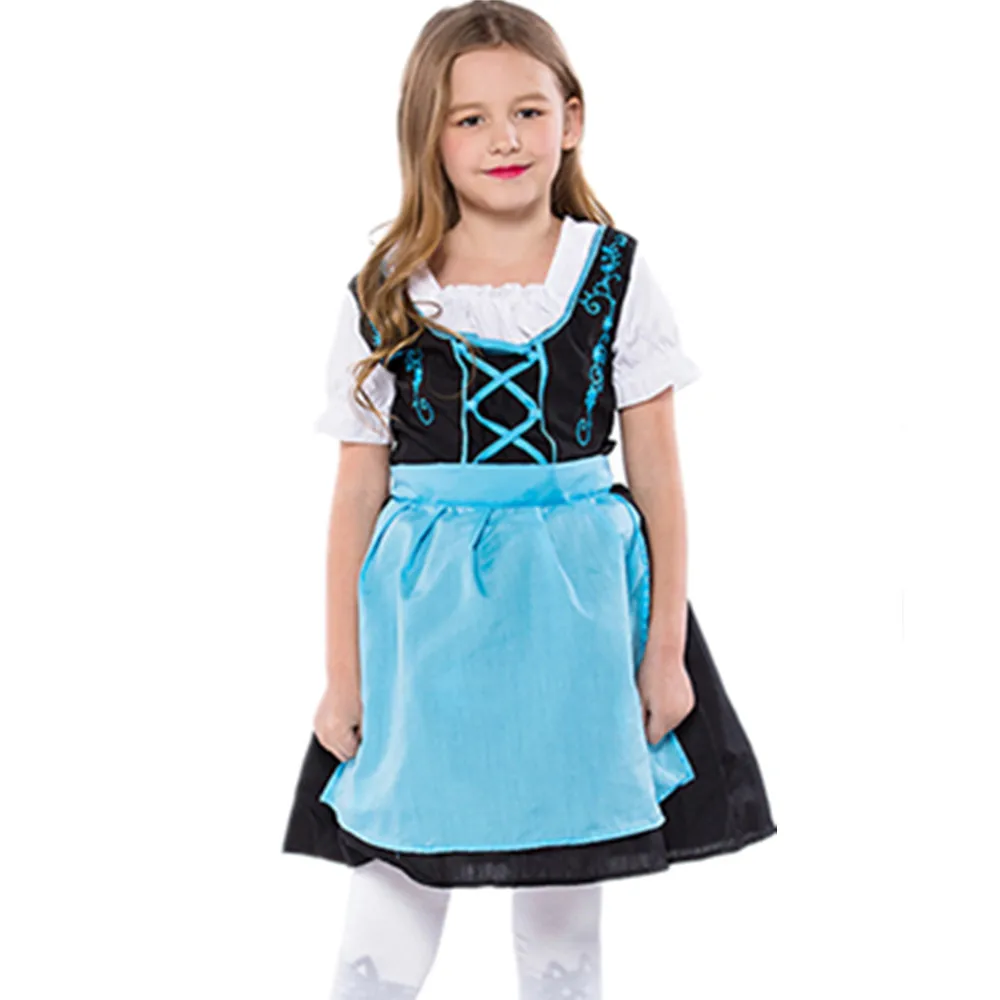 

Child Girl Oktoberfest Costume Carnival German Fancy Dress Kids Beer Maid Wench Costume
