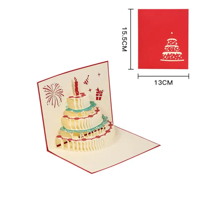 Музыкальная открытка на день рождения креативная 3D стерео благословение