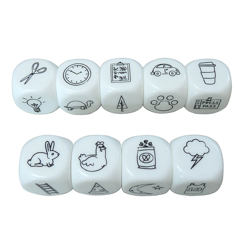 9 шт. игральные кости сказочные настольные игры игрушки для детей семьи родителей