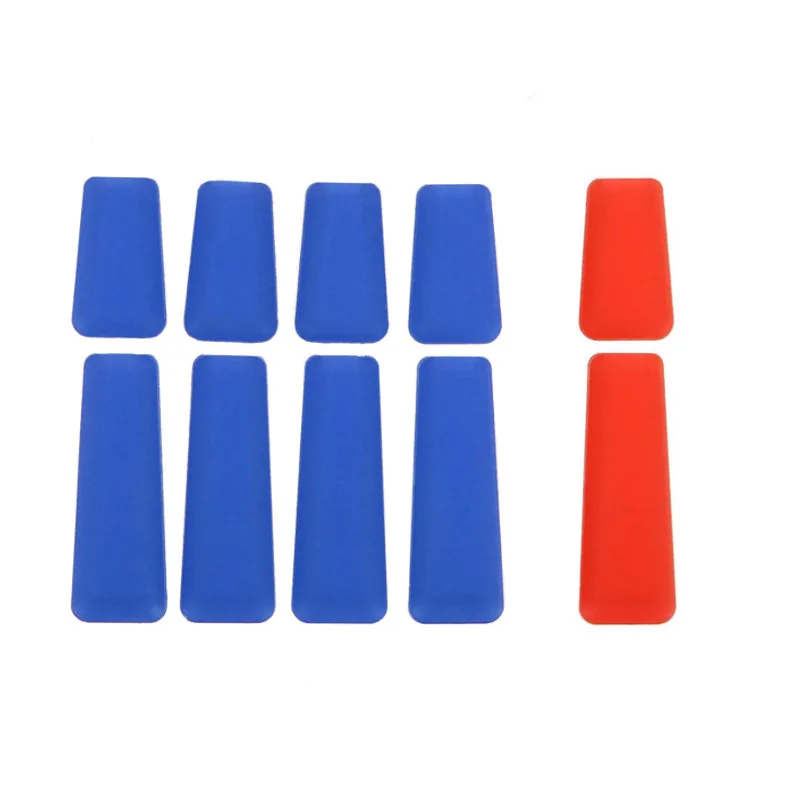 8PCS Blue 2PCS Red 10 шт. резиновый передатчик противоскользящая ручка переключатель крышка оболочка для Frsky Flysky Futaba JR Radiolink передатчик FPV гоночный Дрон - Цвет: 8PCS Blue 2PCS Red