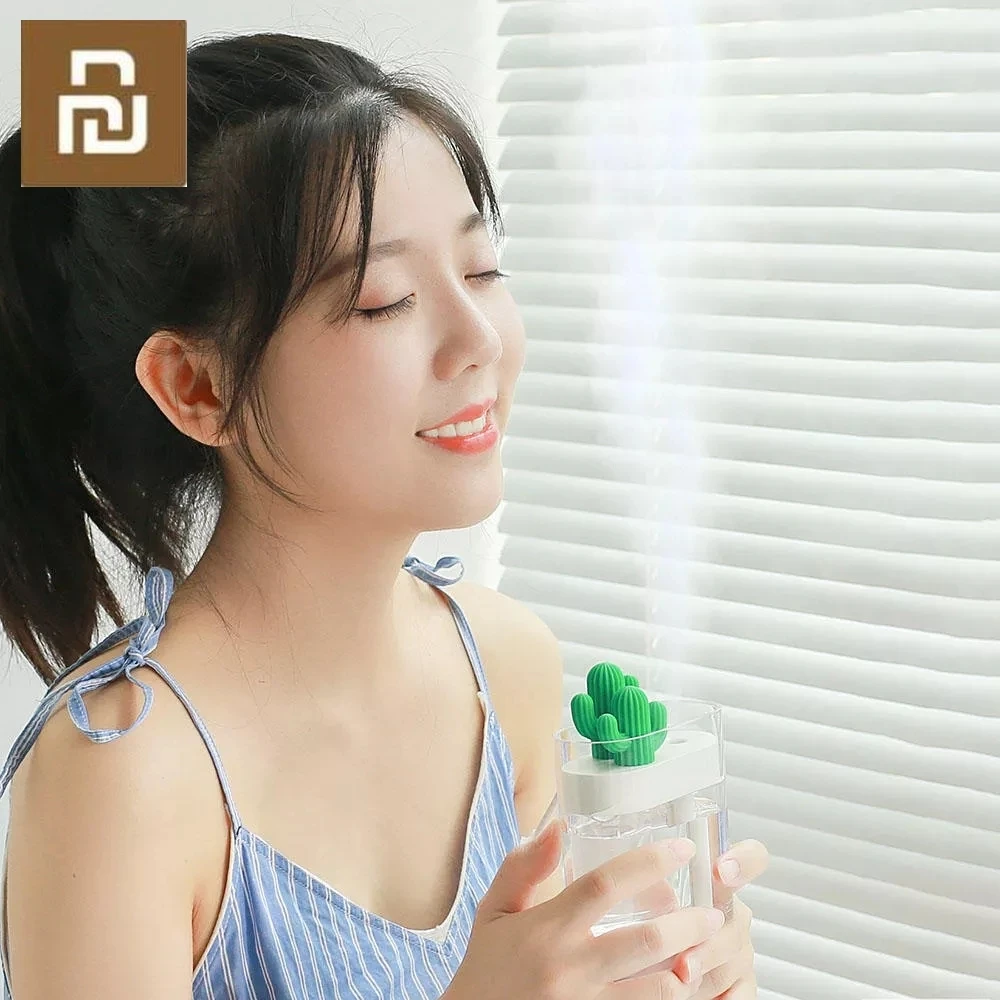 319 чистый ультразвуковой увлажнитель воздуха в виде кактуса 160 мл цветсветильник