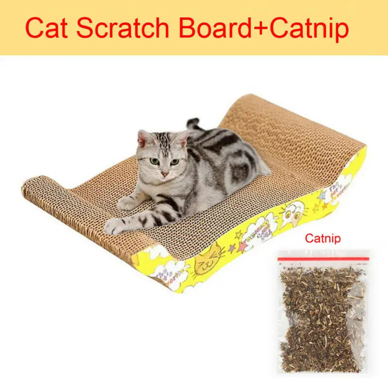

M Shape Cat Toys Cat Scratch Board Pad Scratching Posts Kitten Corrugated Paper Pad Cats Grinding Nail Scraper Mat Mattress