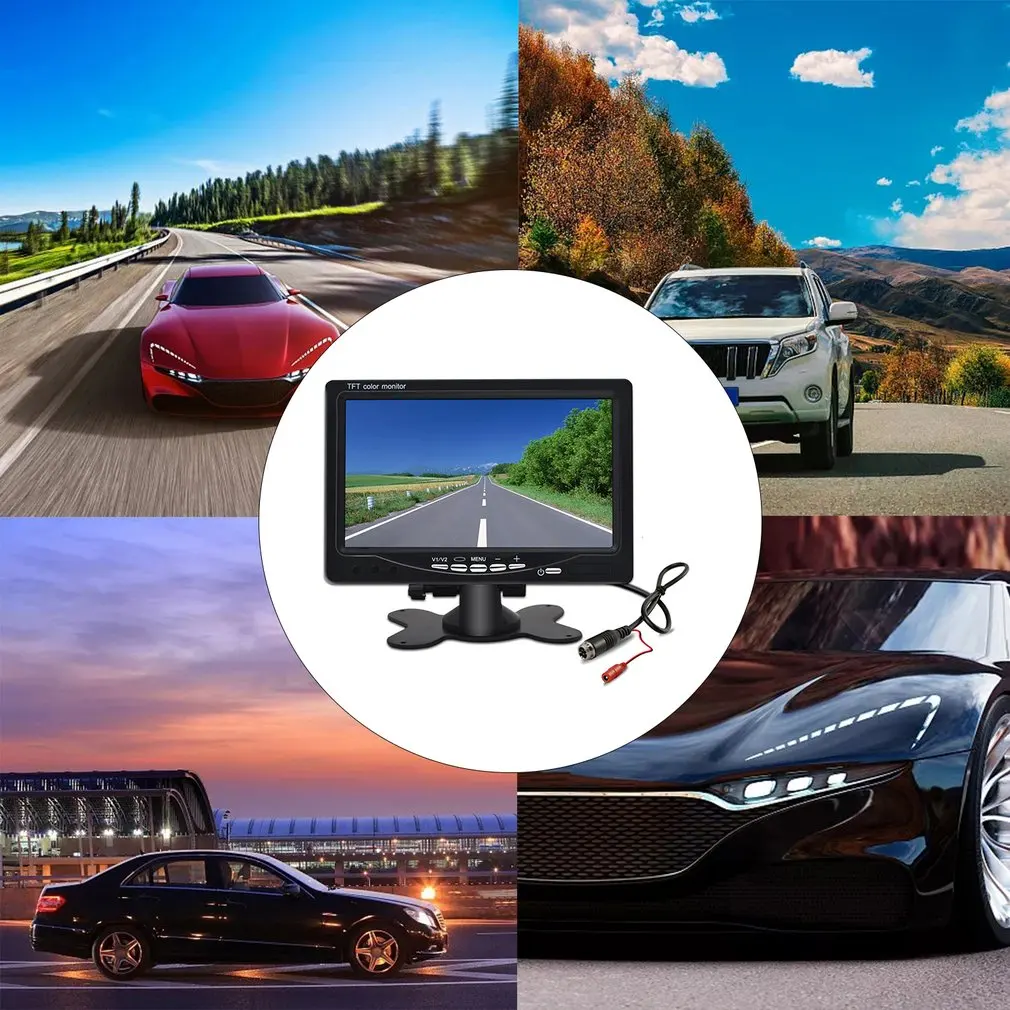 

7 Inch Car Monitoring Car Bracket Monitoring Visual Reversing Image Car Parts Car LCD Monitoring Devices