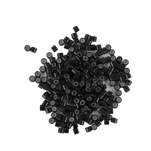 Гармония 1000 шт. 4,0 мм Наращивание волос Инструменты Силиконовые микро-бусины для i-образные пряди волос и волосы для наращивания на микро-кольцах