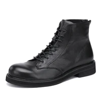 cowboy boots mens cowhide genuine leather british short boots mens boots and luxury shoes autumn winter british retro cowhide