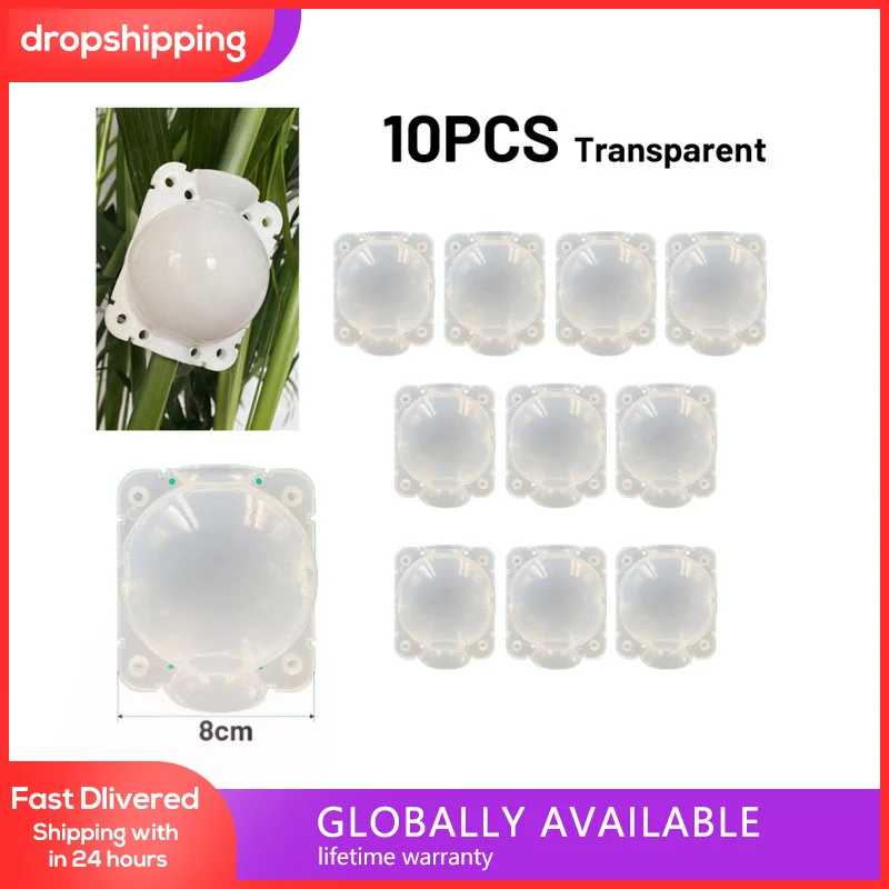 

10pcs 5/8cm Plant Rooting Ball Grafting Rooting Growing Box Breeding Case Plant Rooting Device High Pressure Box For Garden