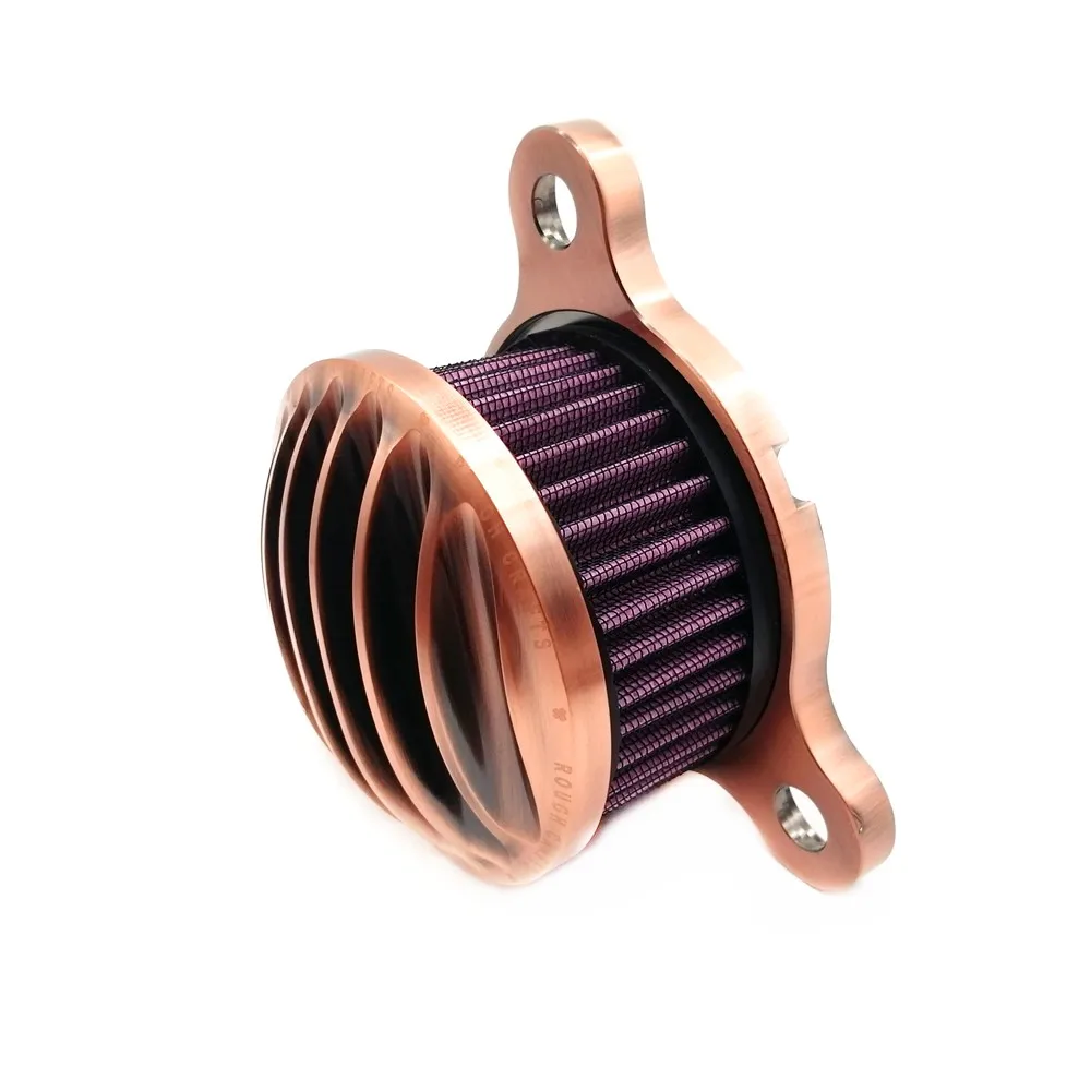 CNC бронзовый воздушный фильтр система впускного фильтра мотоцикла набор
