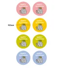 Бумажная наклейка С Днем Рождения, 80 шт.лот, узор в виде слона, подарки, декоративная упаковка, герметичная этикетка для изделий ручной работы