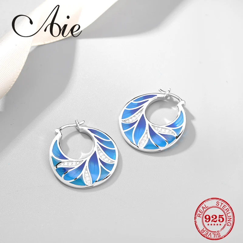 Весенние модные длинные серьги-подвески в виде листьев из серебра 925 пробы с