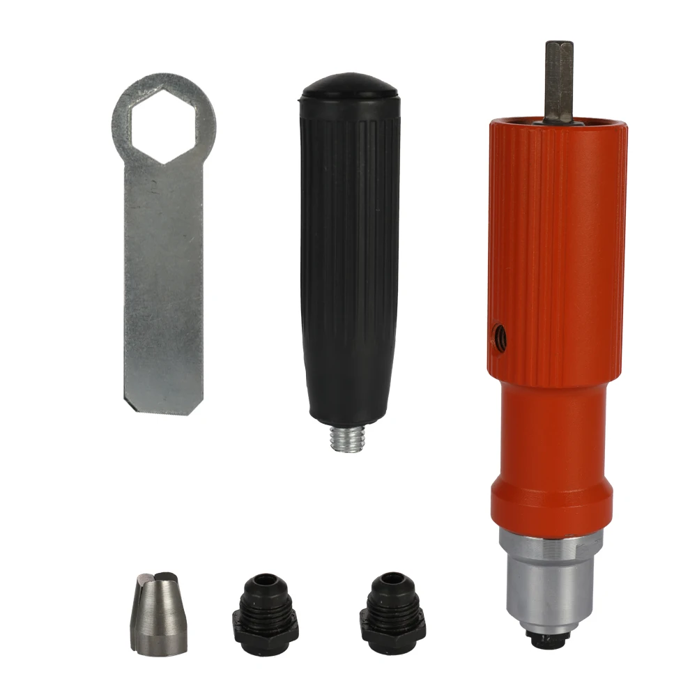 

Electric Rivet Nut Machine Riveting Tool Cordless Riveting Drill Lower NoiseSuitable for 3.2-4.8mm Rivets Interface