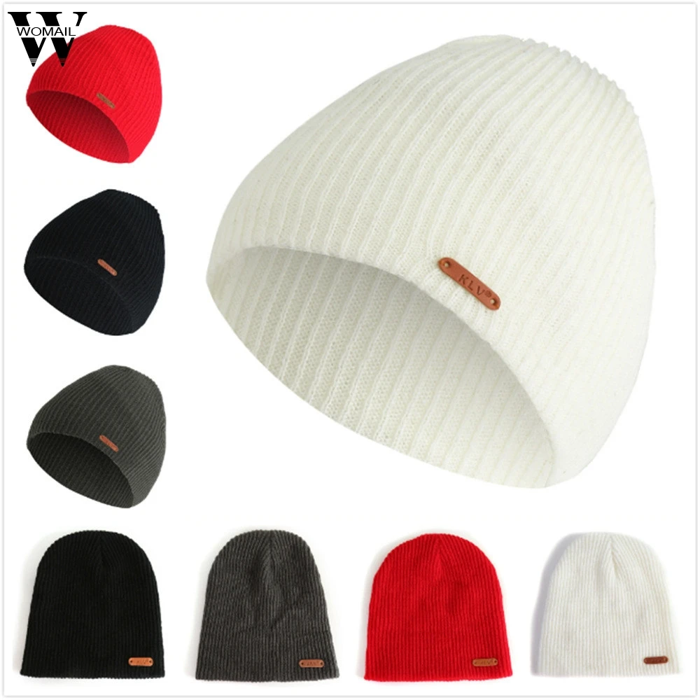 Womail beanies шапка для мужчин и женщин мешковатая Теплая Вязаная Зимняя шерстяная